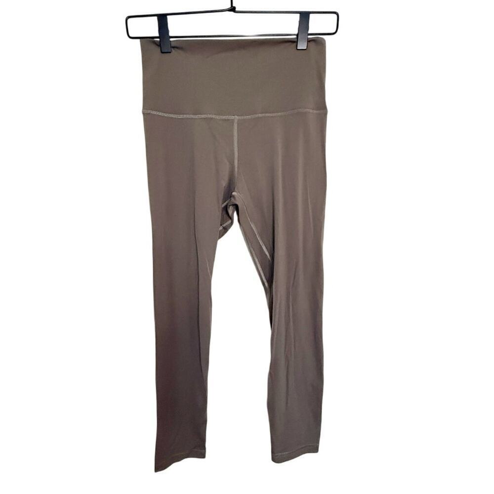 Lululemon Align Super High Rise Pant 25" Cropped Legging Size 6 Gray